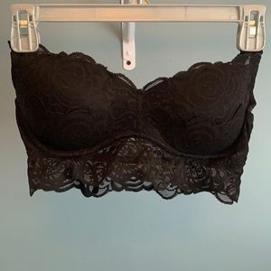 PINK black bra bralette M